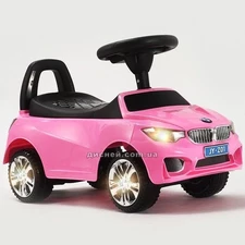 Детская каталка толокар M 3147B-8 BMW, розовая